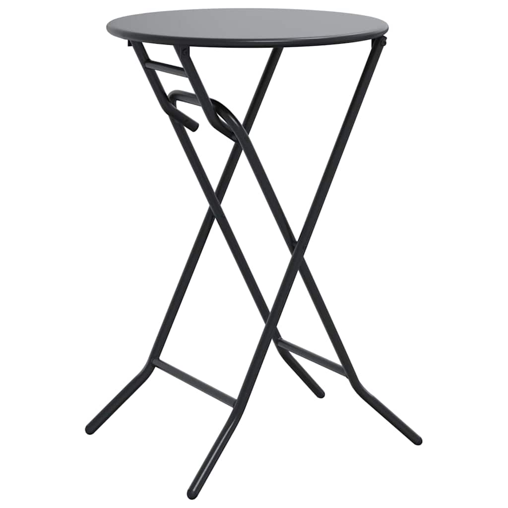Garden Table Folding Anthracite 50 x 50 x 72 cm Metal