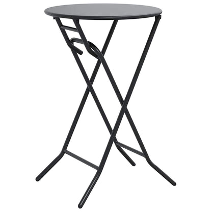 Garden Table Folding Anthracite 50 x 50 x 72 cm Metal
