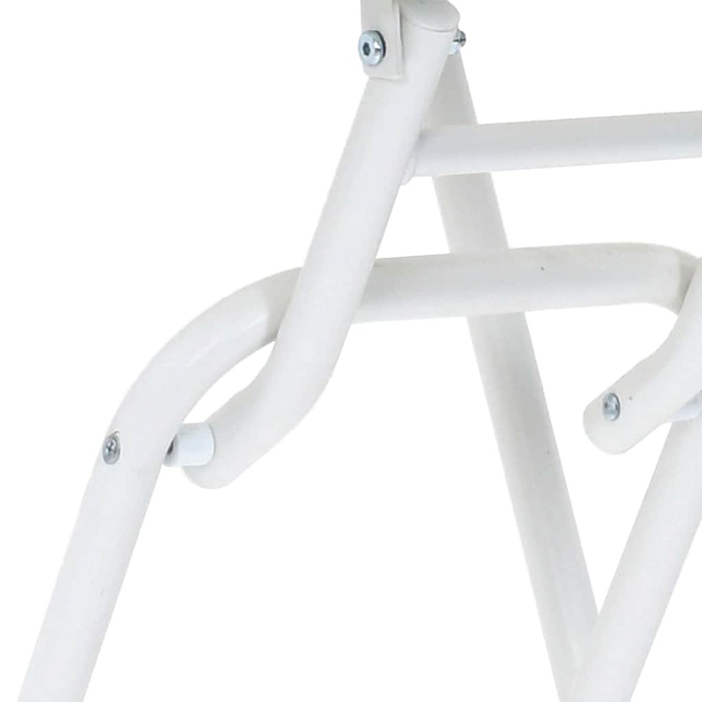 Garden Table Folding White 50 x 50 x 72 cm Metal