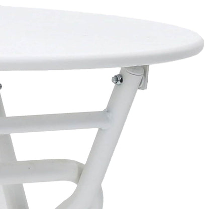 Garden Table Folding White 50 x 50 x 72 cm Metal