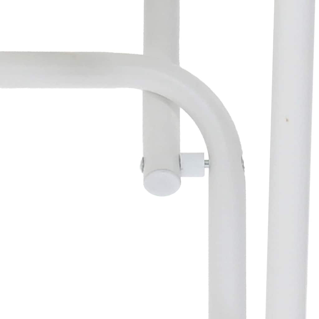 Garden Table Folding White 50 x 50 x 72 cm Metal
