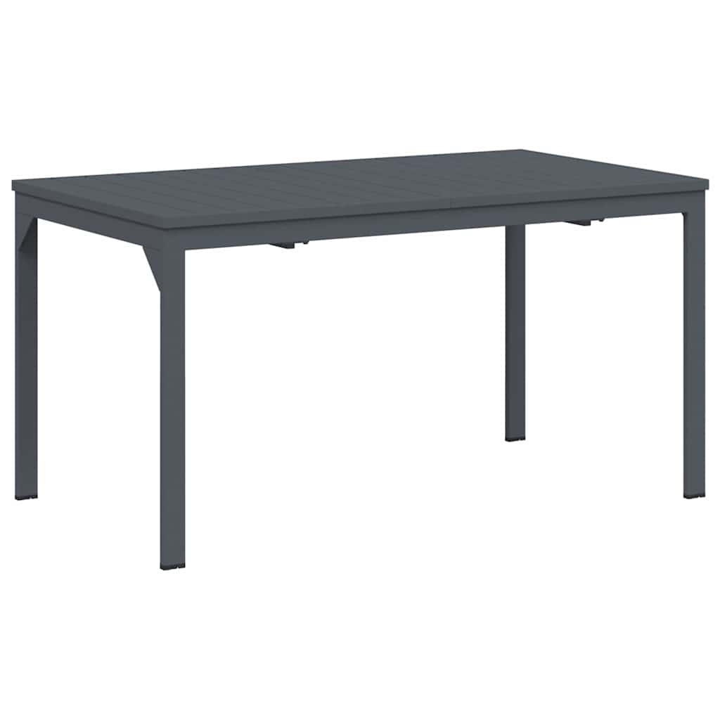 Patio Table Anthracite 180 x 80 x 74 cm Powder-Coated Steel