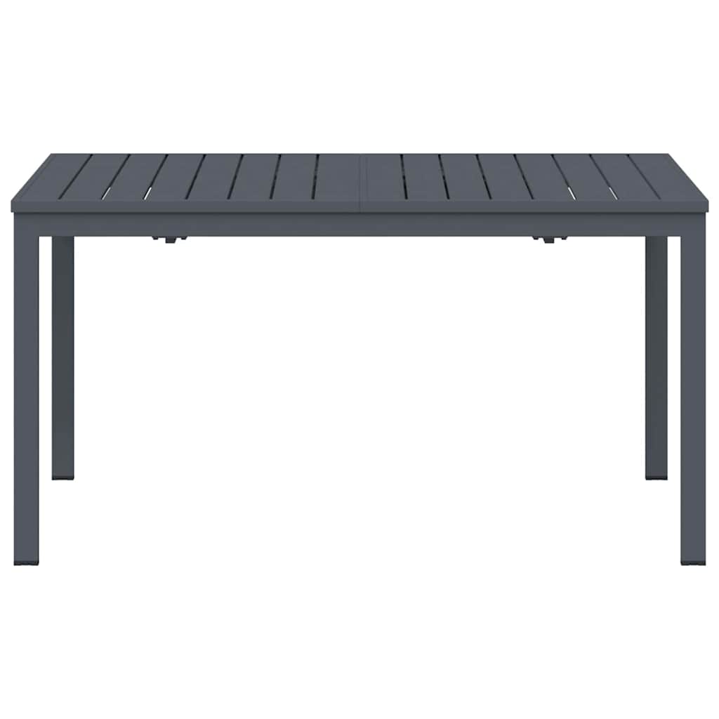 Patio Table Anthracite 180 x 80 x 74 cm Powder-Coated Steel