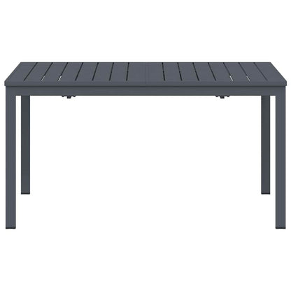 Patio Table Anthracite 180 x 80 x 74 cm Powder-Coated Steel