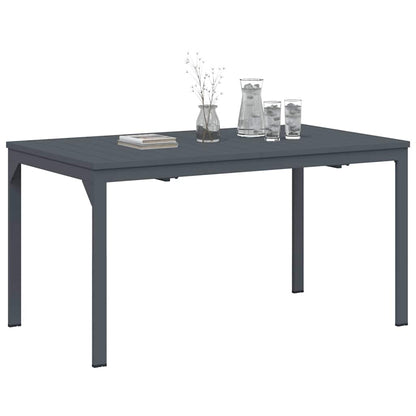 Patio Table Anthracite 180 x 80 x 74 cm Powder-Coated Steel