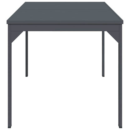 Patio Table Anthracite 180 x 80 x 74 cm Powder-Coated Steel