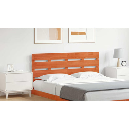 Headboard Wax Brown 160.5 x 3 x 80 cm Solid Pine Wood