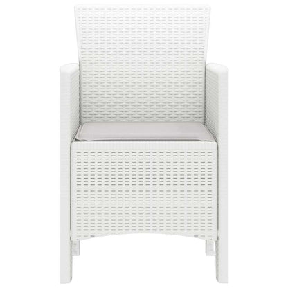 Garden Chair 2 pcs White 53 x 49 x 85 cm Polypropylene