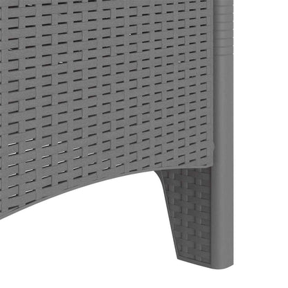 Garden Chair 2 pcs Light Grey 53 x 49 x 85 cm Polypropylene