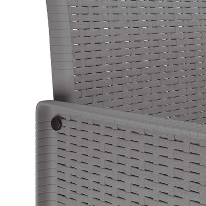Garden Chair 2 pcs Light Grey 53 x 49 x 85 cm Polypropylene