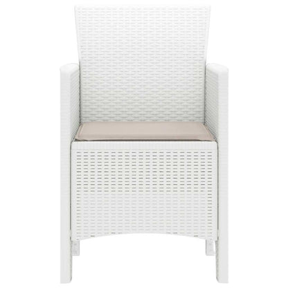 Garden Chair 4 pcs White 53 x 49 x 85 cm Polypropylene