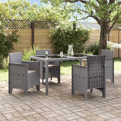 Garden Chair 4 pcs Light Grey 53 x 49 x 85 cm Polypropylene