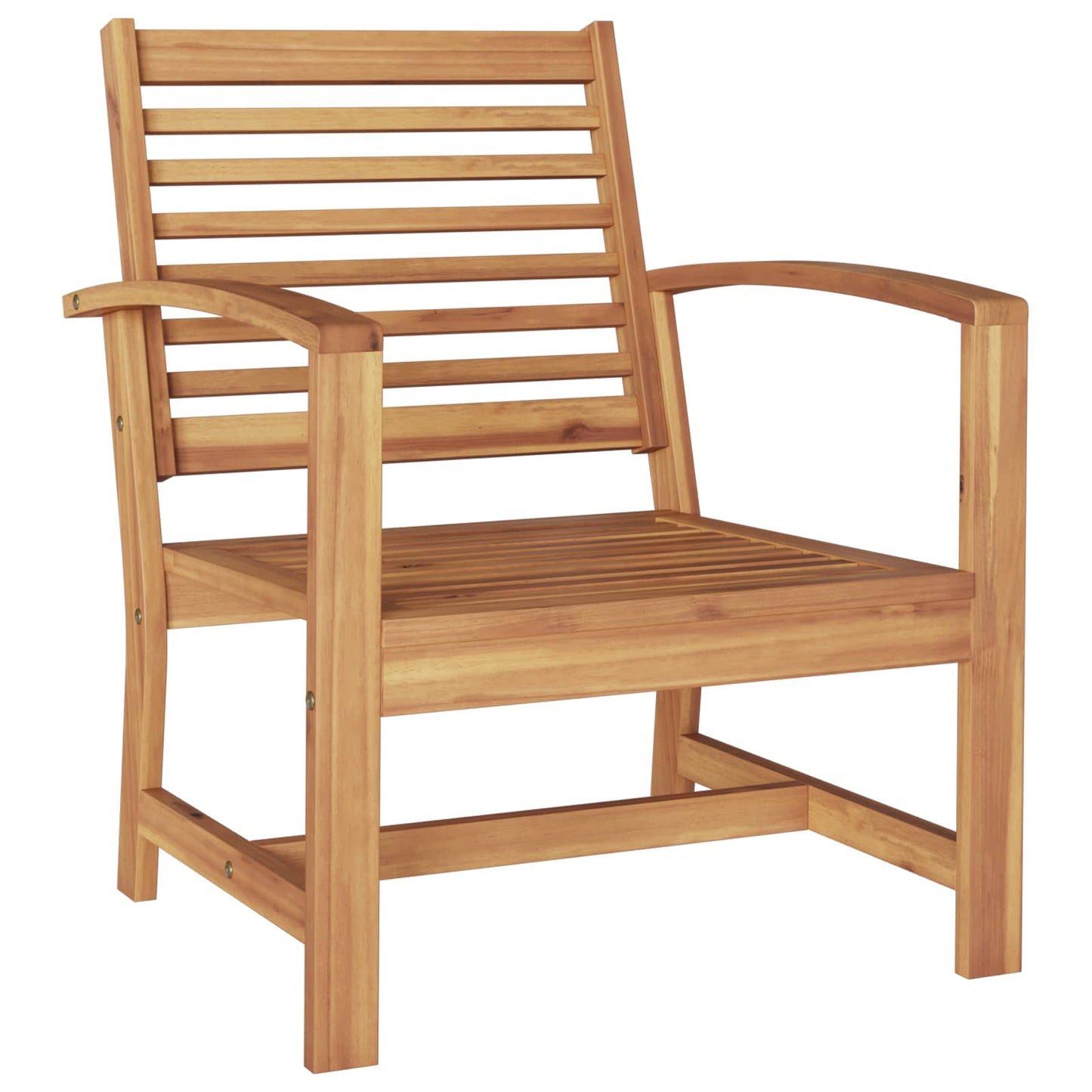 Garden Sofa Set 4 pcs Natural Solid Teak Wood