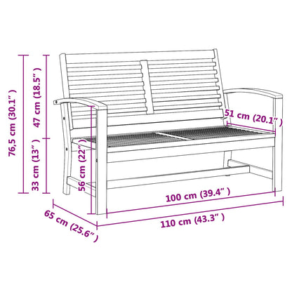 Garden Sofa Set 3 pcs Natural Solid Teak Wood