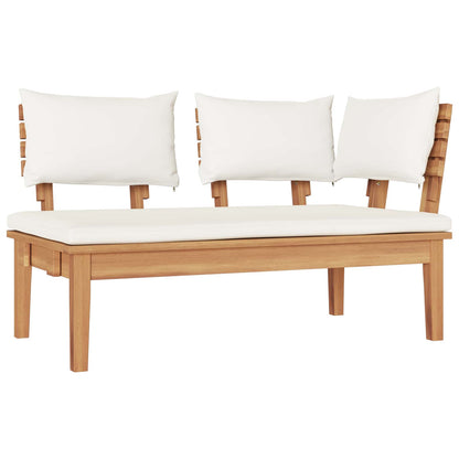 Garden Sofa Set 4 pcs Brown and Cream