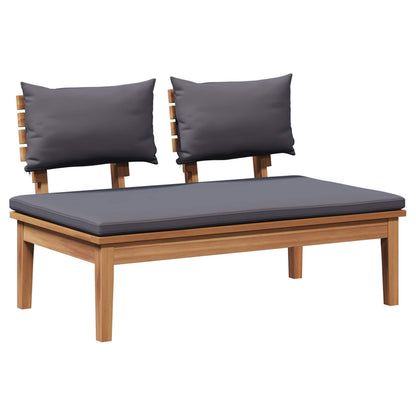 Garden Sofa Set 4 pcs Brown and Grey