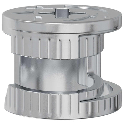 Cam Lock Nuts 2 pcs Silver 15 x 11.5 mm Metal