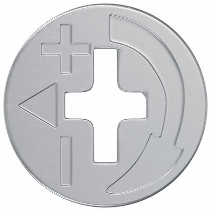Cam Lock Nuts 2 pcs Silver 15 x 11.5 mm Metal
