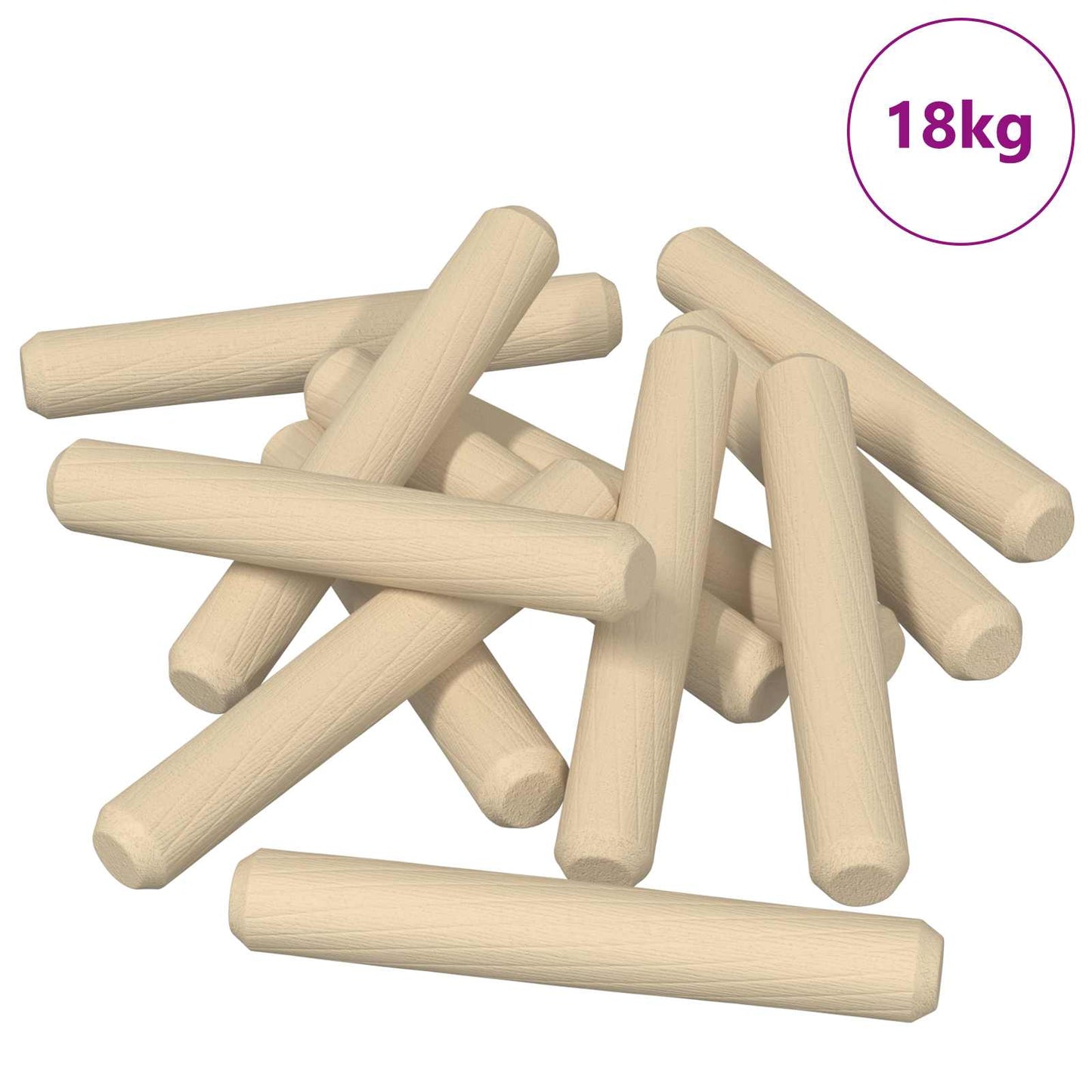Wooden Dowels 12000 pcs Brown Solid wood
