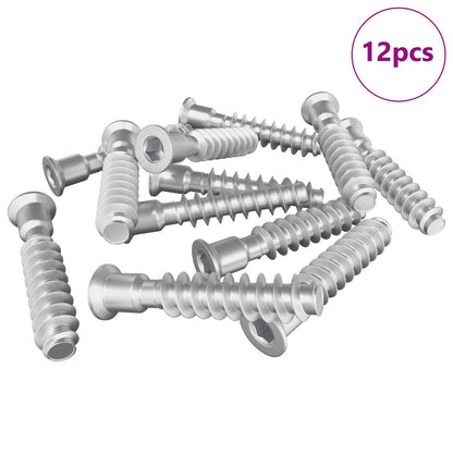 Head Cap Screw 12 pcs Silver M7 x 40 mm Steel