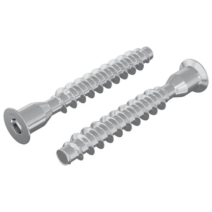 Confirmat Screws 2 pcs Silver Ø7 x 50 mm Metal