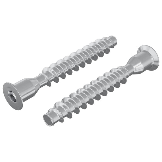 Confirmat Screws 2 pcs Silver Ø7 x 50 mm Metal