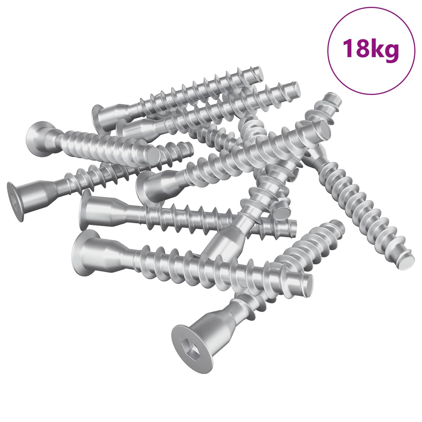 Confirmat Screws 2500 pcs Silver Metal