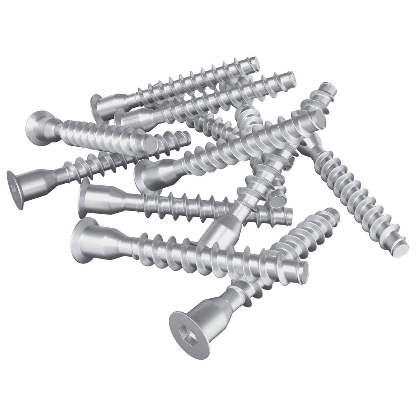 Confirmat Screws 2500 pcs Silver Metal