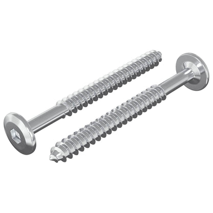 Wood Screws 2 pcs Silver M6 x 70 mm Steel