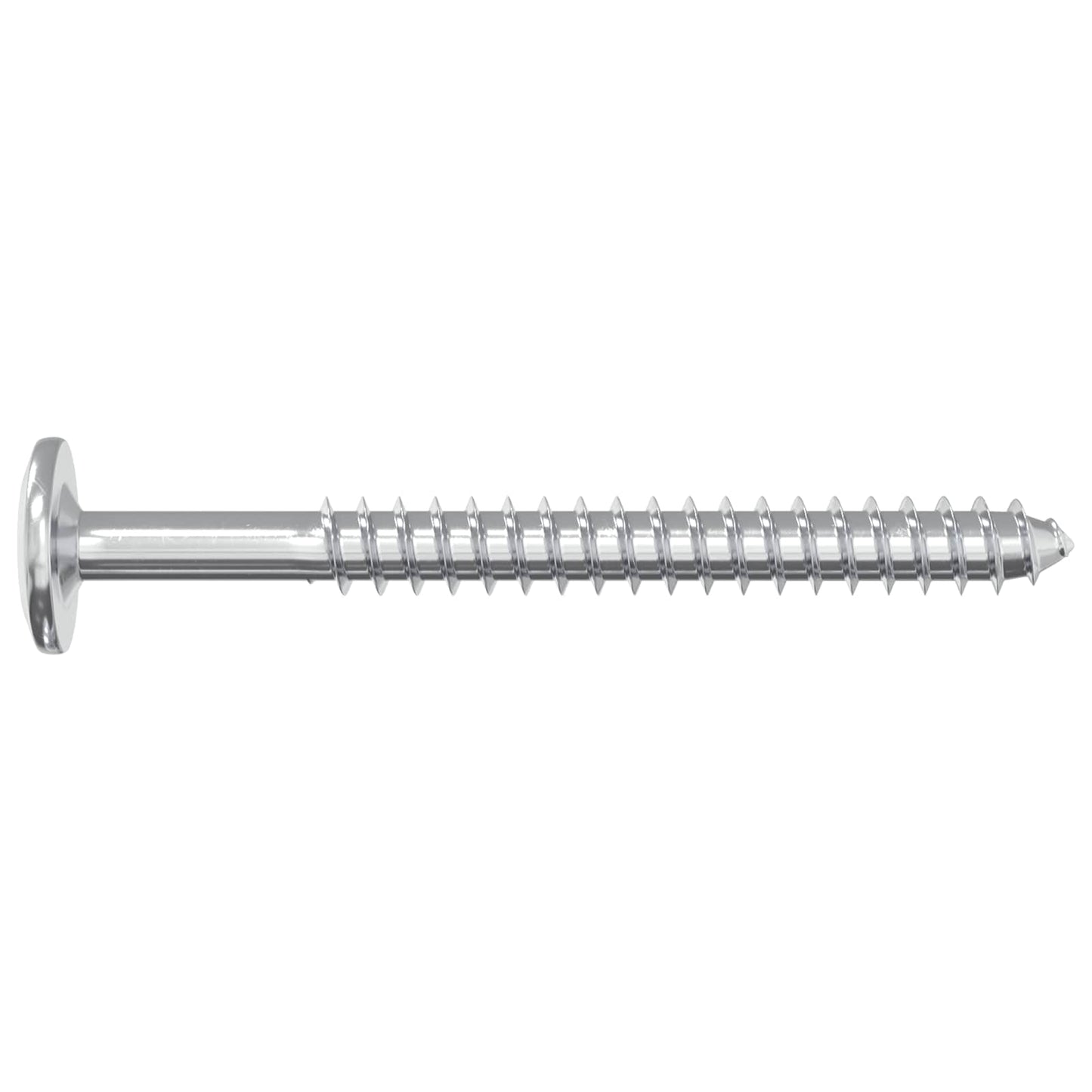 Wood Screws 12 pcs Silver M6 x 70 mm Steel
