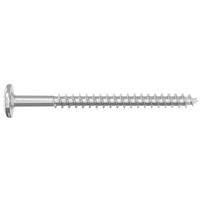 Wood Screws 2 pcs Silver M6 x 70 mm Steel