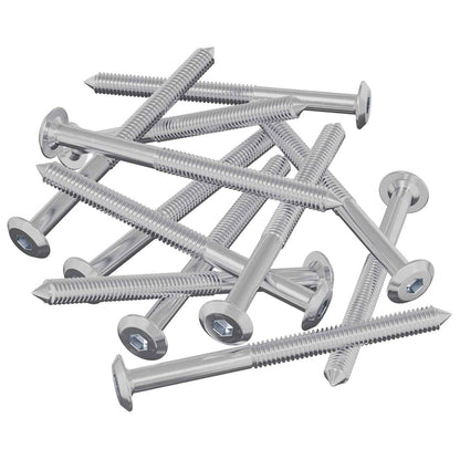 Furniture Screws 12 pcs Silver M6 x 85 mm Steel