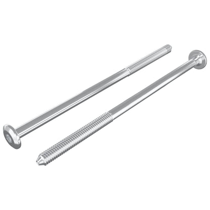 Furniture Screws 2 pcs Silver M6 x 120 mm Steel