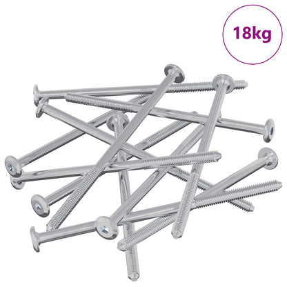 Furniture Screws 800 pcs Silver Steel