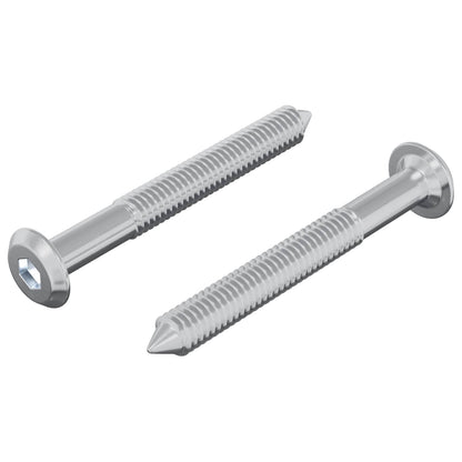 Screw 2 pcs Silver M6 x 50 mm Steel