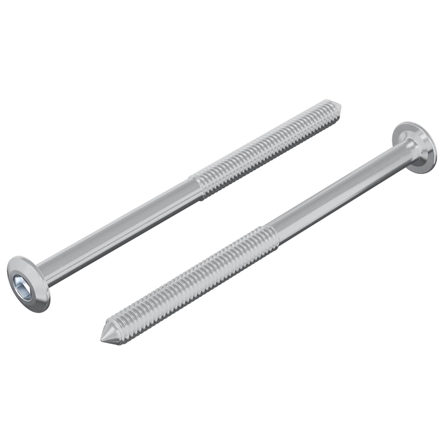 Screw 2 pcs Silver M6 x 85 mm Steel