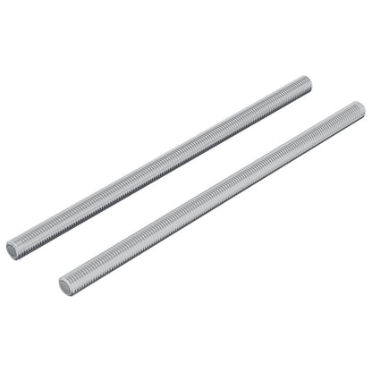 Threaded Rods 2 pcs Silver M6 x 120 mm Metal