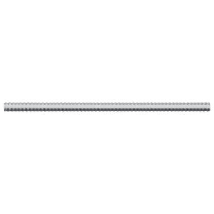 Threaded Rods 2 pcs Silver M6 x 120 mm Metal