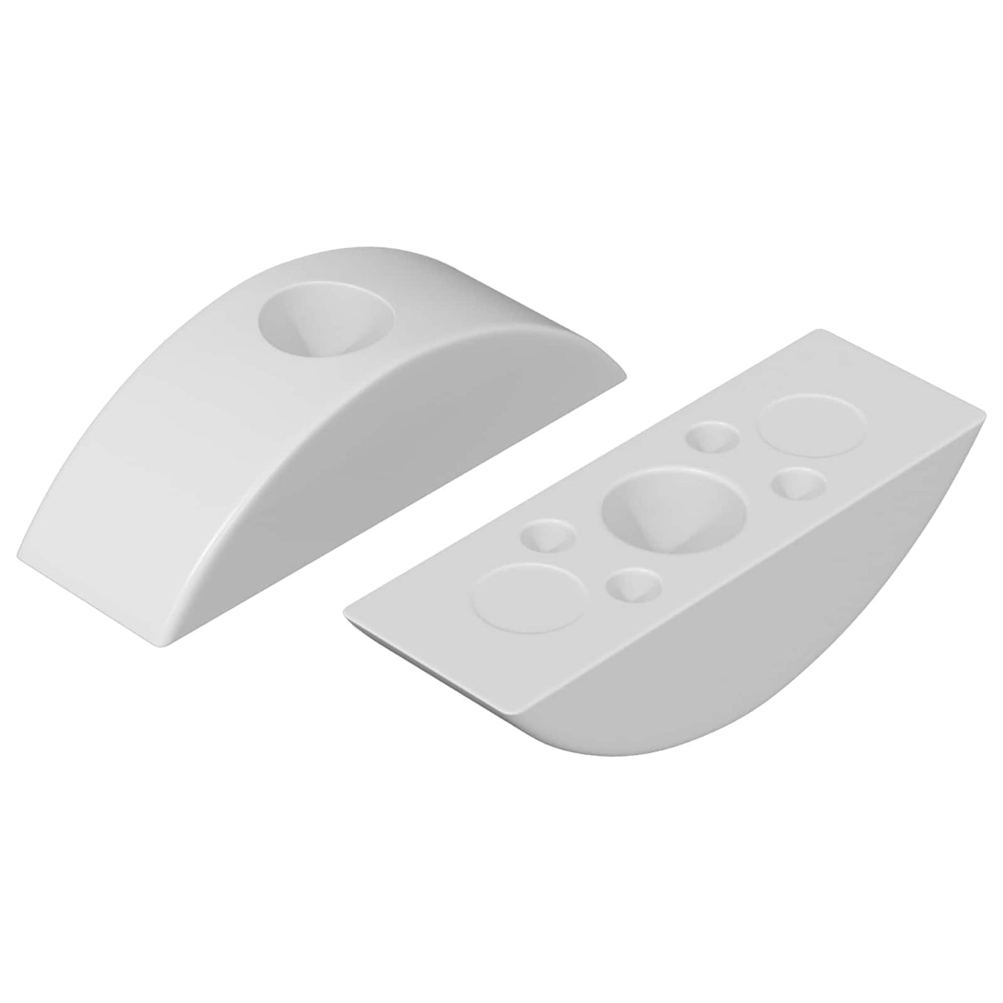 Half-moon Washer 2 pcs White M6 Polypropylene