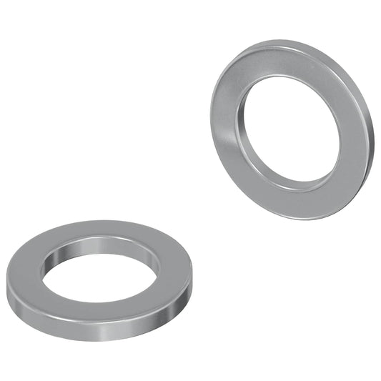 Washers 2 pcs Silver 10 x 10 x 1.2 mm Steel