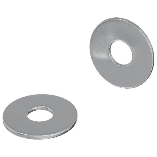 Washers 2 pcs Silver 18 x 18 x 1.2 mm Iron