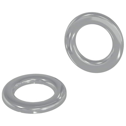 Washers 2 pcs Silver 10 x 10 x 0.8 mm Iron