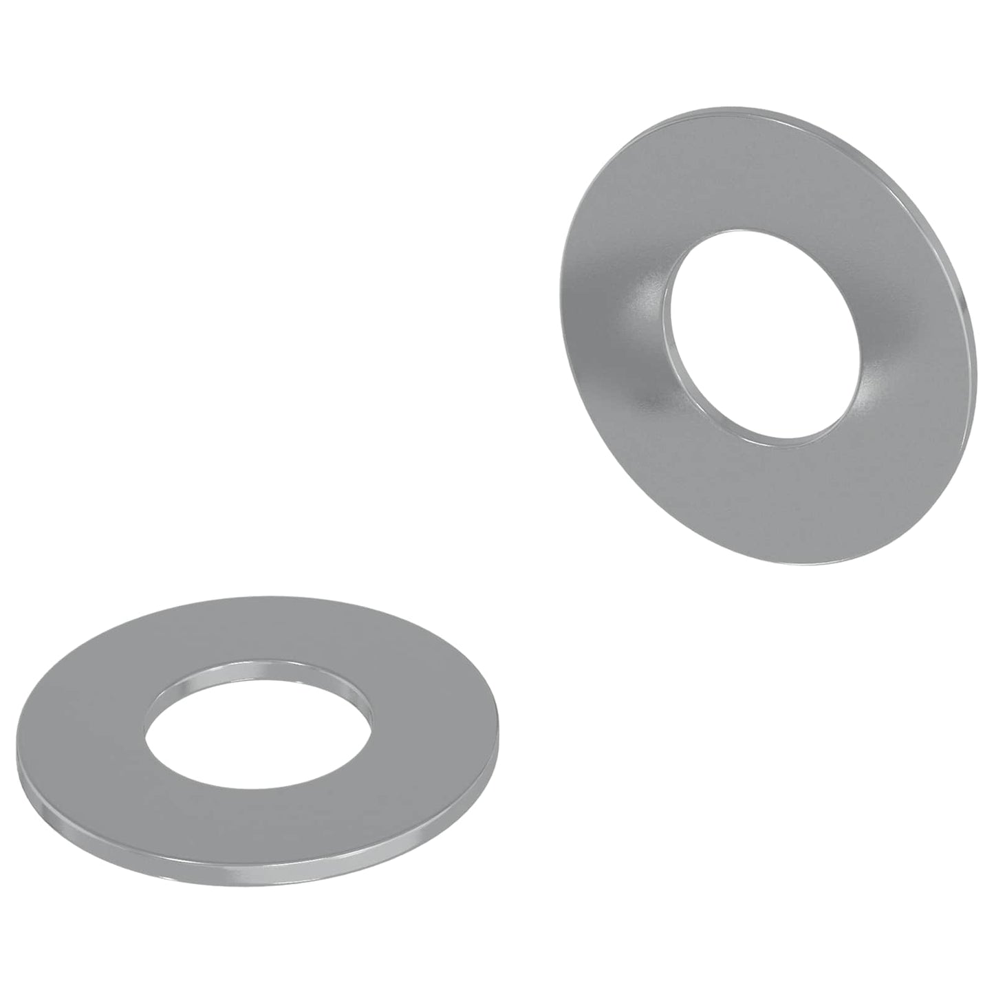 Washers 2 pcs Silver 16 x 16 x 1.5 cm Iron