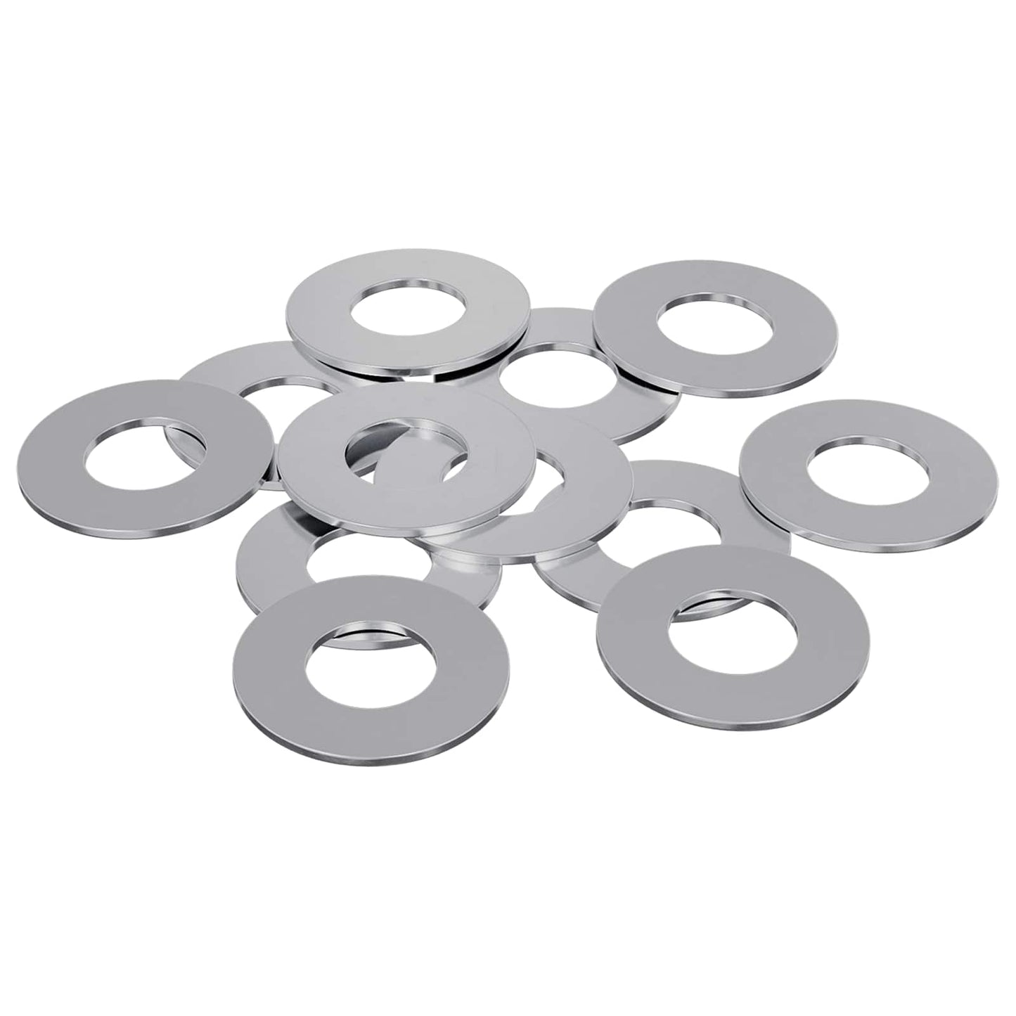 Washers 12 pcs Silver 16 x 16 x 1.5 cm Iron