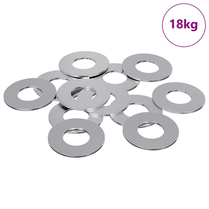 Washers 11842 pcs Silver Iron