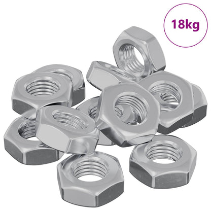 Hex Nut 3600 pcs Silver Metal