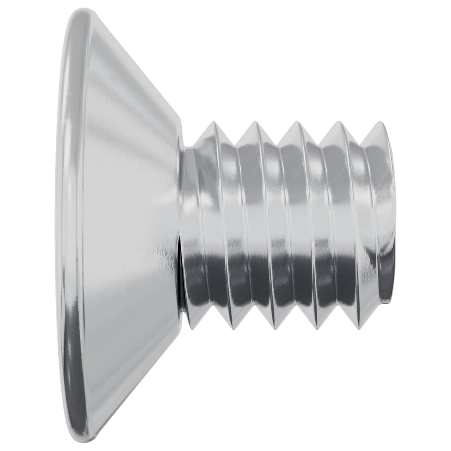 Countersunk Head Screws 2 pcs Silver M4 x 6 mm Steel