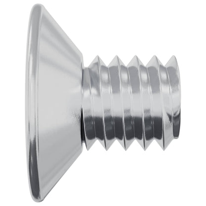 Countersunk Head Screws 2 pcs Silver M4 x 6 mm Steel
