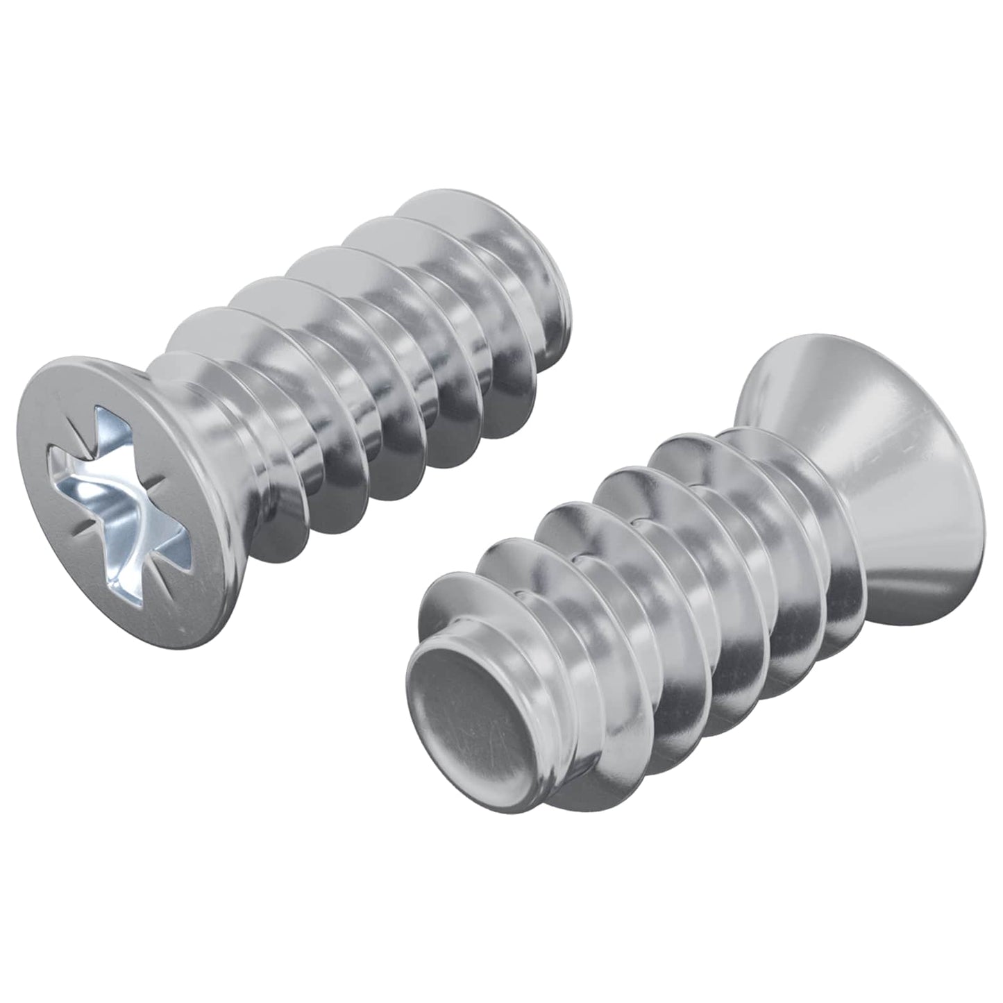 Screw 2 pcs Silver M6 x 12 mm Iron