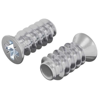 Screw 2 pcs Silver M6 x 12 mm Iron